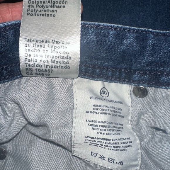 AG Adriano Goldschmied Dark Blue Straight Jeans 32x34 - Picture 8 of 13